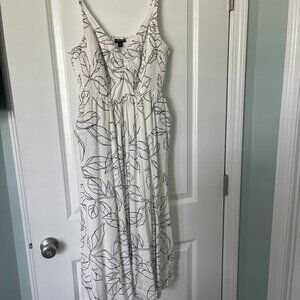 Torrid Midi Lenny Smocked Bodice Dress- NWT Size 0